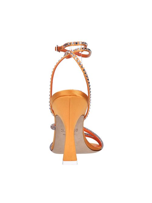 Fabric sandals with rhinestones 3JUIN | GIGLIO-SS23 095 SYRIA SATINMELON
